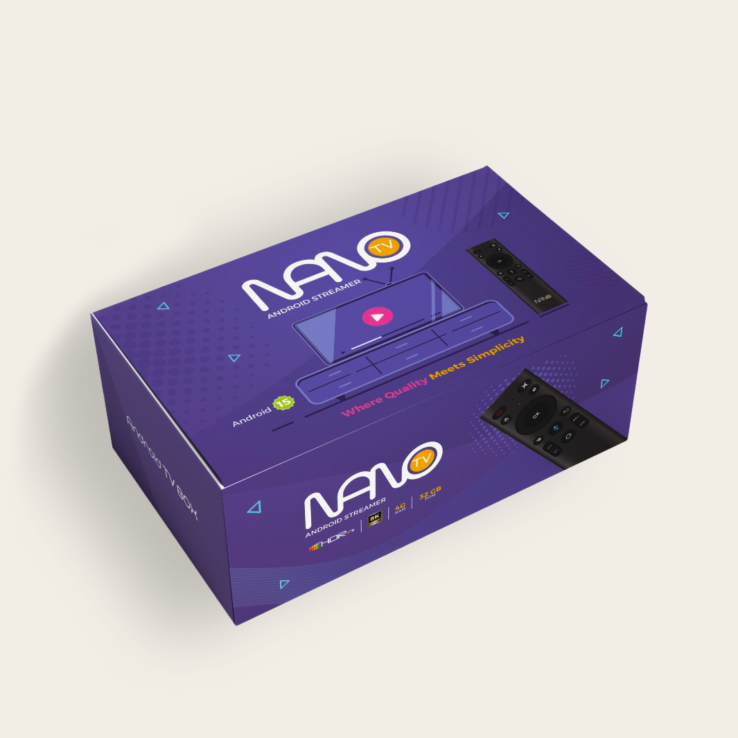 Nano TV Android Streamer 8K Android 15 | جهاز Nano TV للبث الذكي بنظام أندرويد 15